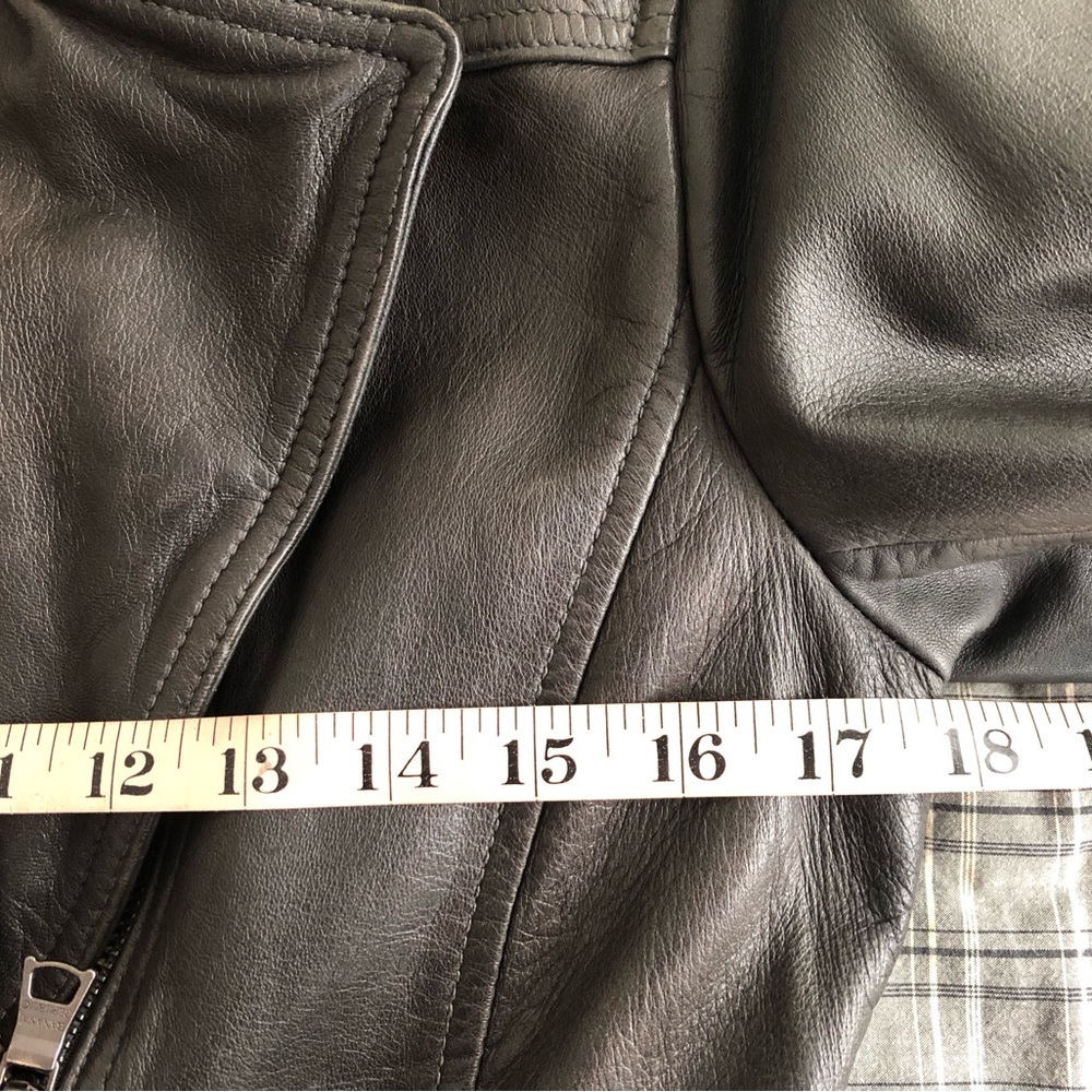 Banana Republic Black Leather Moto Jacket - Picture 13 of 16